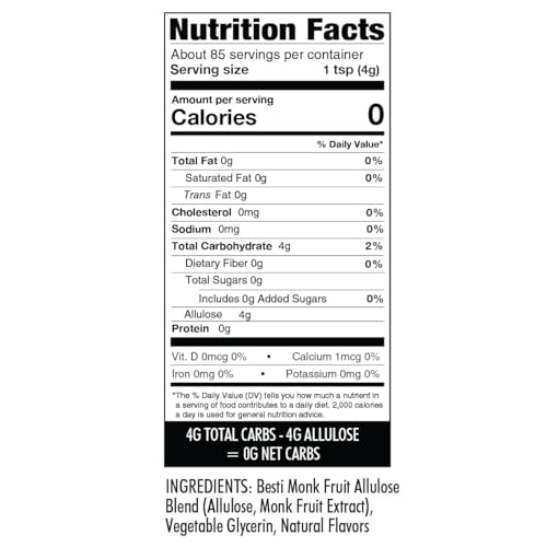 Wholesome Yum Besti Natural Sugar Substitute Multi Pack - Granulated, Powdered, Brown - Monk Fruit Sweetener Blend With Allulose (No Erythritol) - Keto, Non GMO, Zero Calorie, Zero Carb (12 oz 3-Pack)