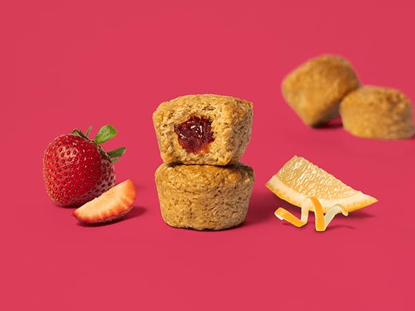 Bobo's Oat Bites Stuff'd Strawberry Lemonade, Pack of 30 (1.3 oz Bites), Gluten Free Whole Grain Rolled Oats