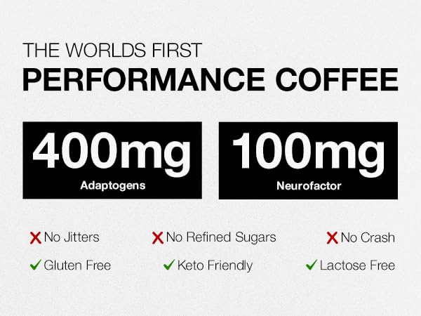 STRONG COFFEE COMPANY, ORGANIC INSTANT BLACK COFFEE – Individual Servings, Extreme Focus, Adaptogen with L-Theanine & Ashwagandha, No Jitters, No Crash (10 Packets)