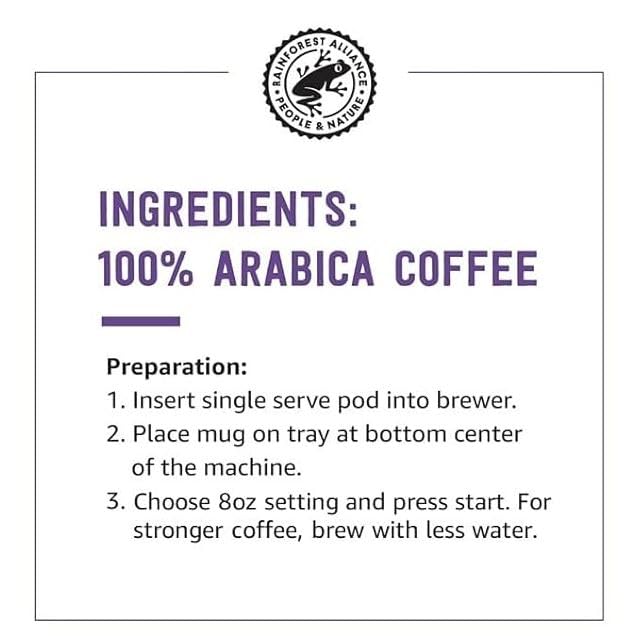 Amazon Brand - Solimo Dark Roast Coffee Pods, French Roast, Compatible with Keurig 2.0 K-Cup Brewers, 100 Count