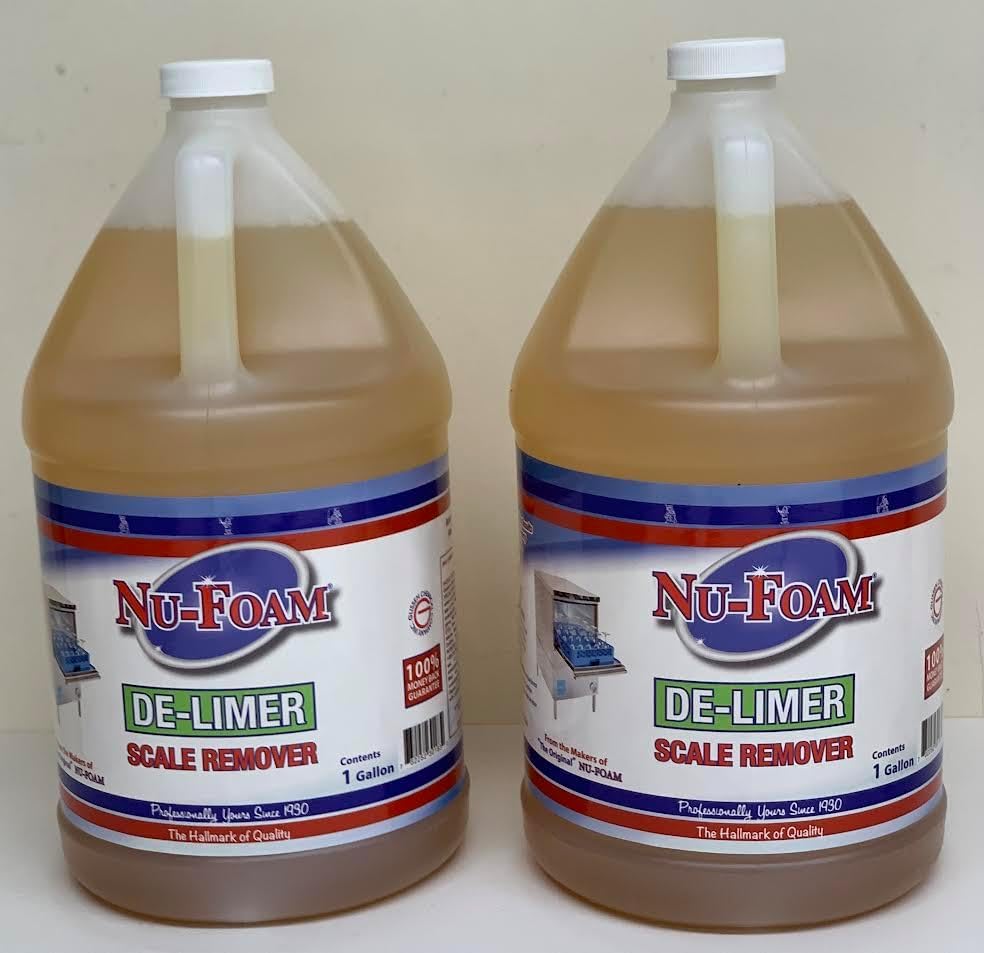 Nu-Foam De-Limer Lime Scale Remover- 1 Gallon- Pack of 2 (2, Gallons)