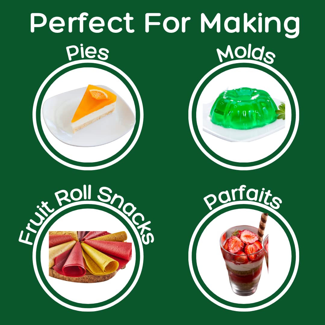 Simple Mixes Natural Gelatin Dessert, Orange, Kosher, 6 Pack of 3.1 oz each