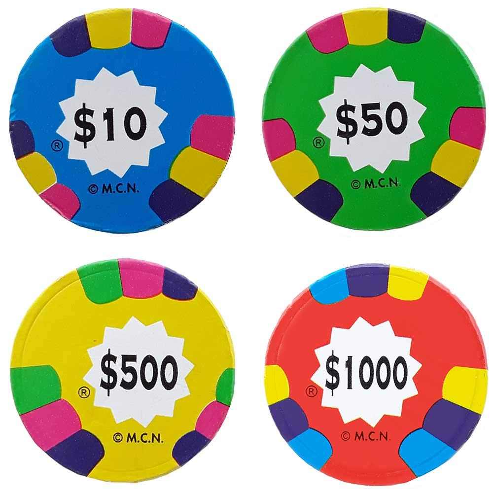Madelaine Milk Chocolate Poker Chip Candy – Individually Wrapped Casino Coins – Fun Treats for Kids, Boys & Girls – 8 oz Bag