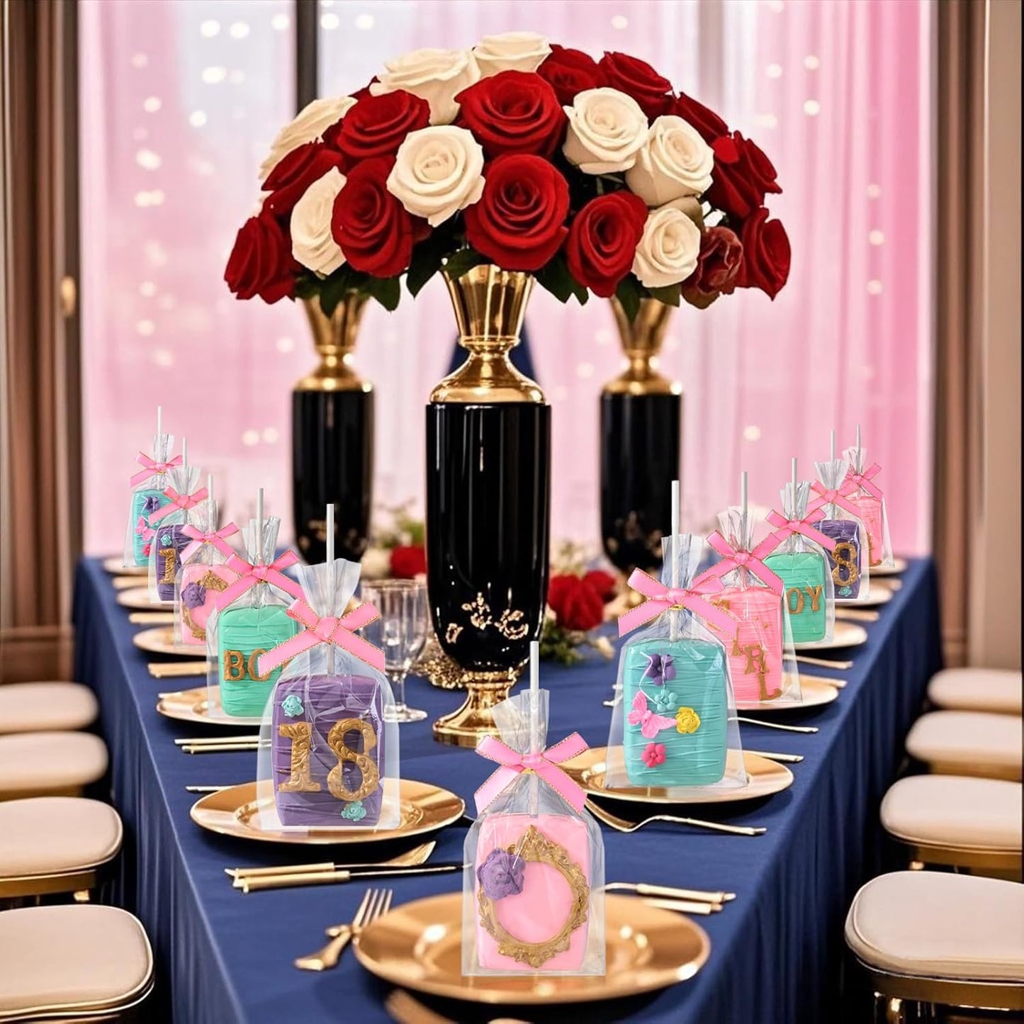 200 Pcs 4x6 Inch Clear Rice Krispie Treat Bags - Rice Kit Cakesicle Bags for Marshmallow, Macaron Pop, Candy, Apple Cookies, Cake Ore Pop Packaging (Individually Wrapped)