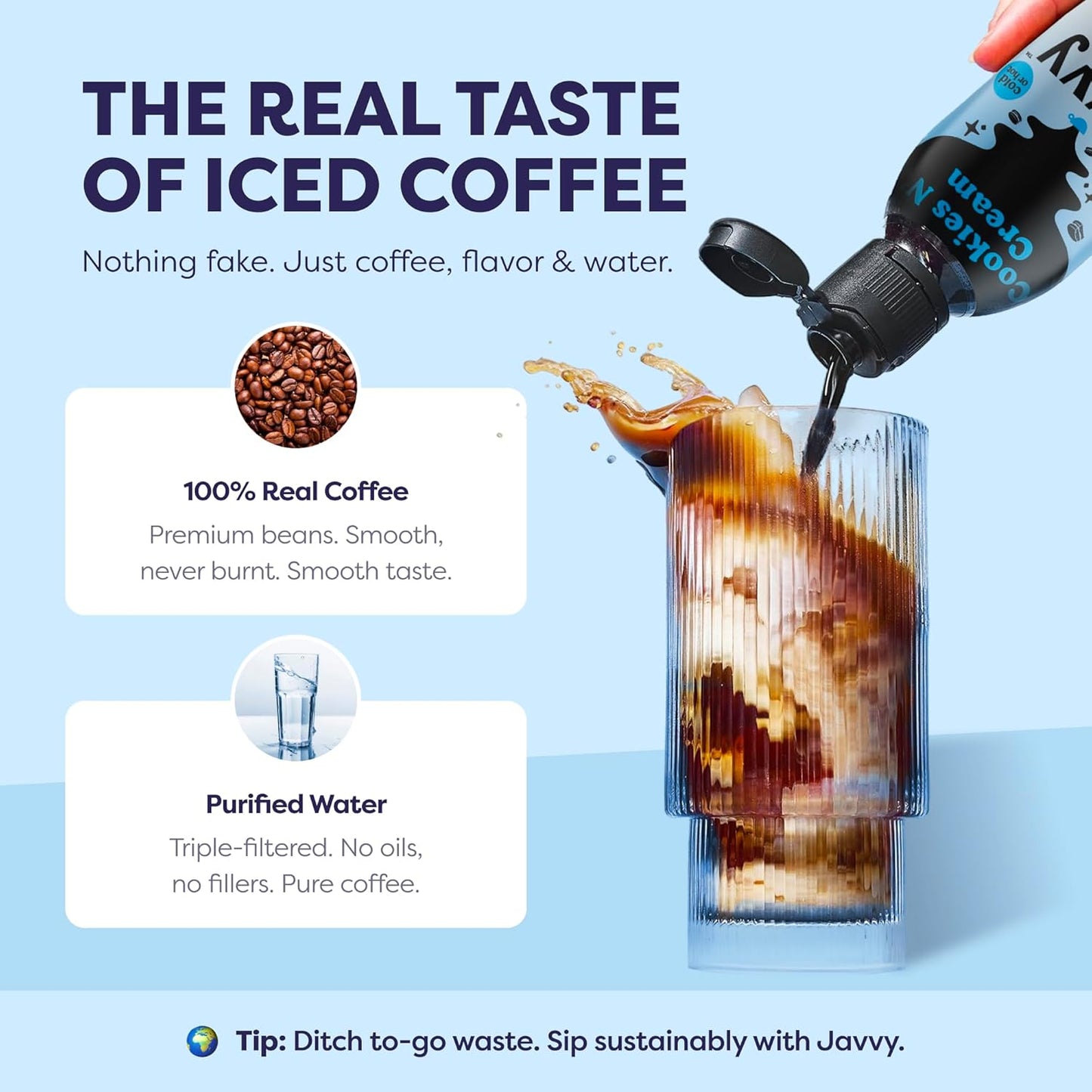Coffee Concentrate - Limited Release Flavors - Cold Brew Coffee, Perfect for Hot or Iced Instant Coffees, Hot Drinks, Cold Brew Concentrate, 35 Servings - Cookies N’ Cream
