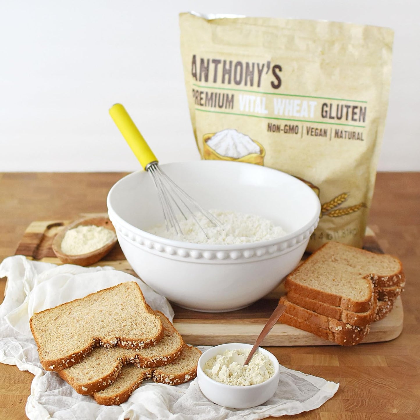 Anthony's Vital Wheat Gluten, 1.5 lb, High in Protein Flour, Vegan, Non GMO, Keto Friendly, Low Carb