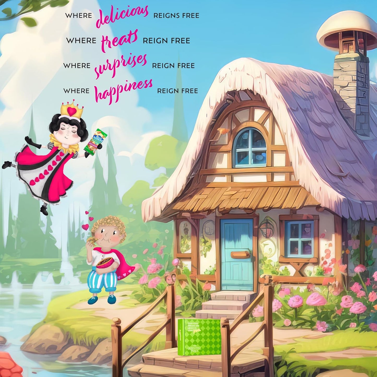 Gluten Free Palace Snack Attack Vegan Snacks Care Package – Plant-Based, Gluten Free, Dairy Free, Non-GMO Cookies, Bars, Chips, Puffs, Fruit & Nuts (20 Count)