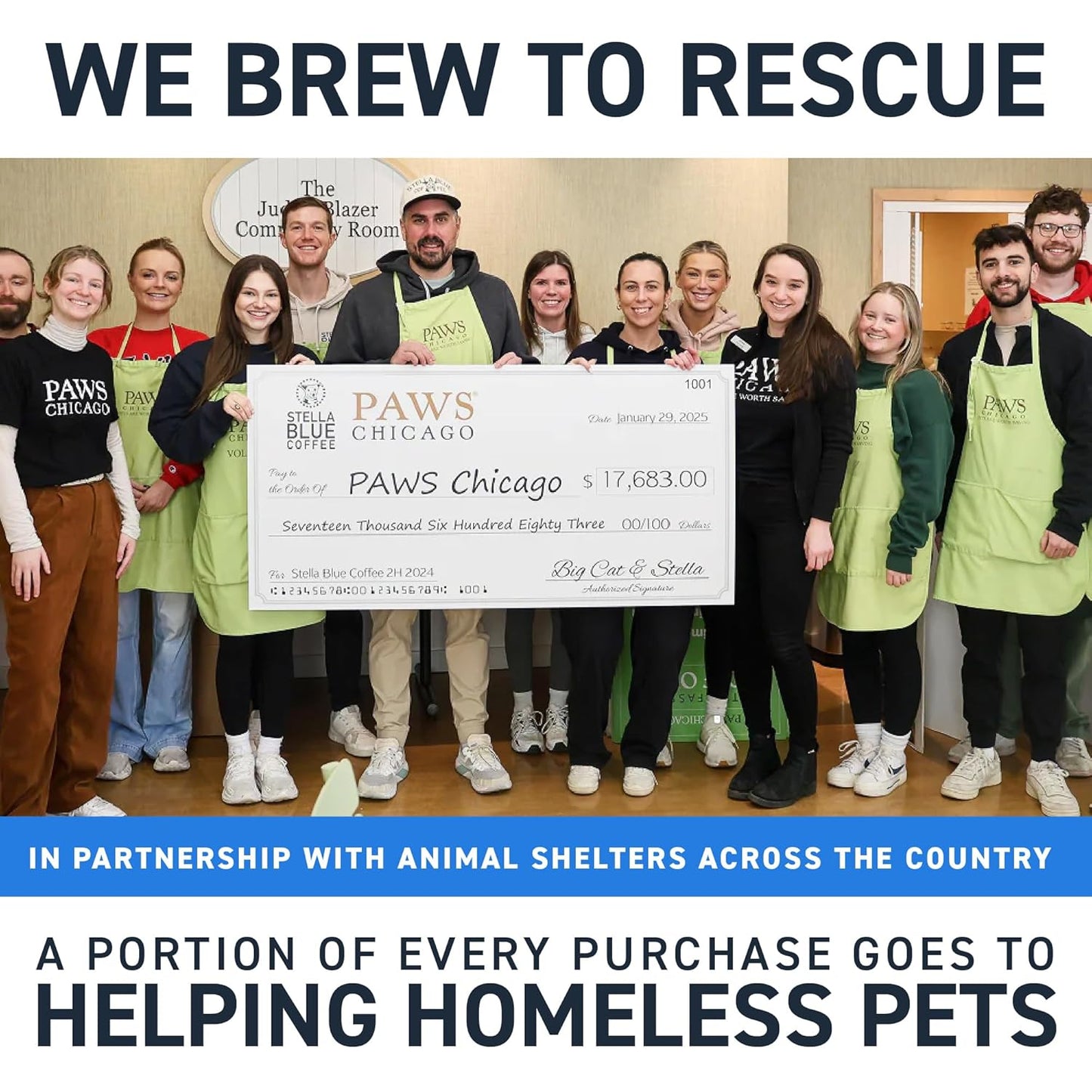 Stella Blue Cold Brew Coffee Bags, Blueberry Muffin, Medium Roast Ground Coffee, Smooth, Bold and Refreshing 100% Arabica, 6 Brew Packets, Makes 24 Cups, Rainforest Alliance Certified