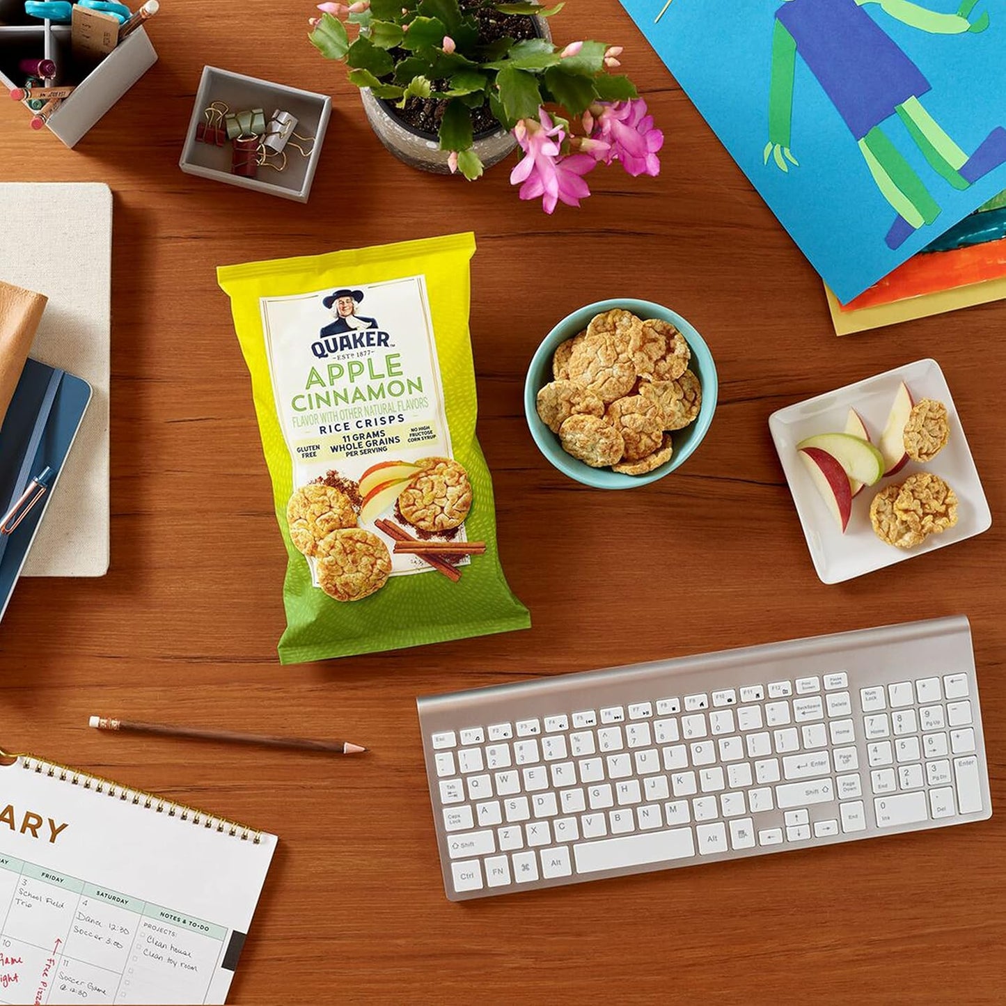 Quaker Rice Crisps, Gluten Free, 3 Flavor Sweet Variety Mix, 0.91oz Bags (Pack of 30)