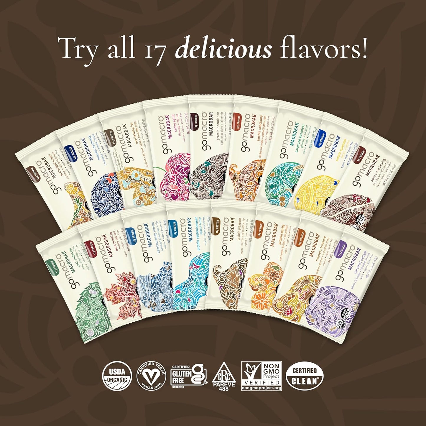 Gomacro, Nutrition Bar Oatmeal Chocolate Chip Organic 12 Count, 2.3 Ounce