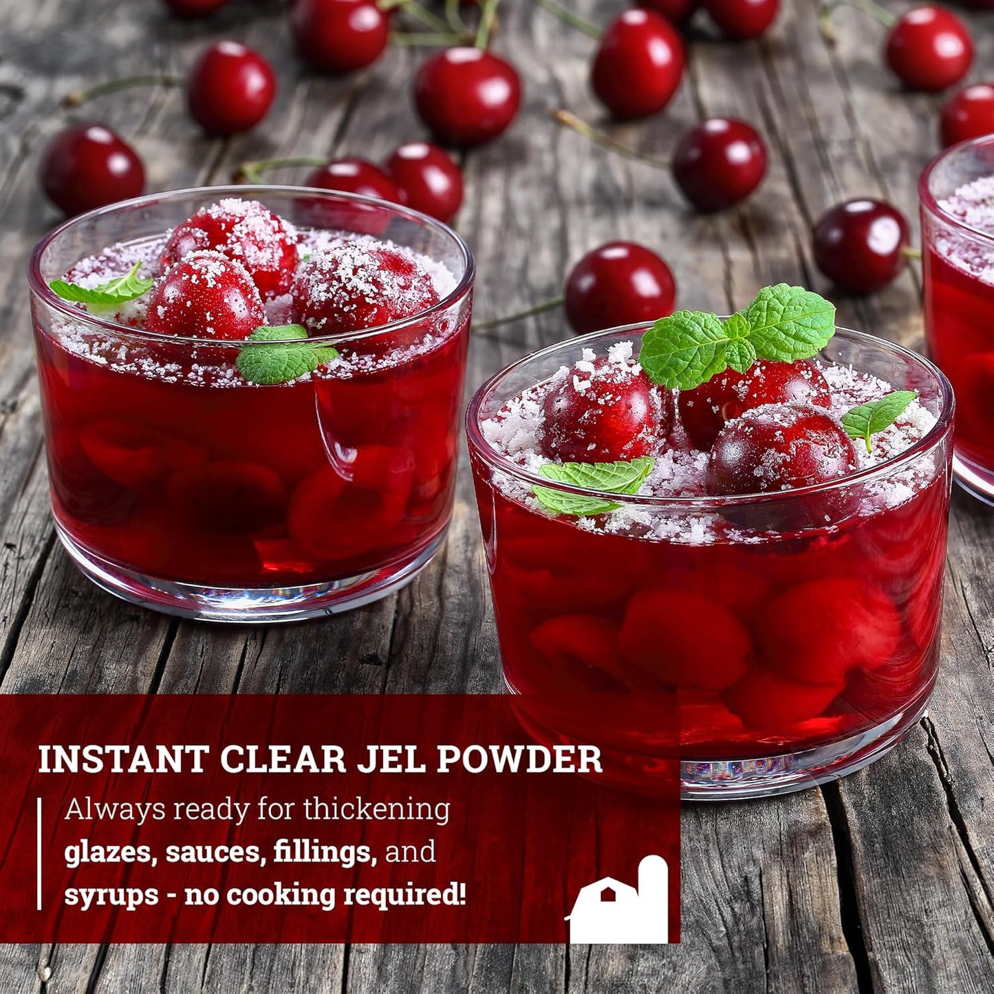 Hoosier Hill Farm Instant Clear Jel Thickening Powder, 1.5LB (Pack of 2)