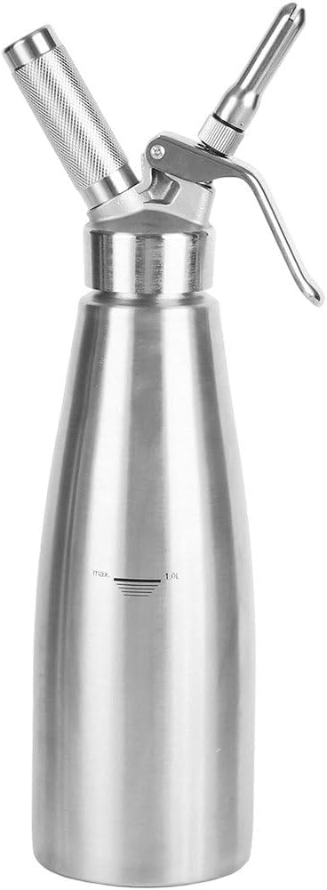 Whipped Cream Dispenser, Stainless Steel Cream Whipper and Maker Cream Charger Dispenser for Cake Cheese Dessert