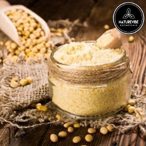 Naturevibe Botanicals Defatted Soy Flour 5 lb | High-Protein, Low-Fat Flour | Gluten-Free, Non-GMO | Perfect for Baking, Rotis, Breads, Smoothies, Protein Shakes & Plant-Based Cooking