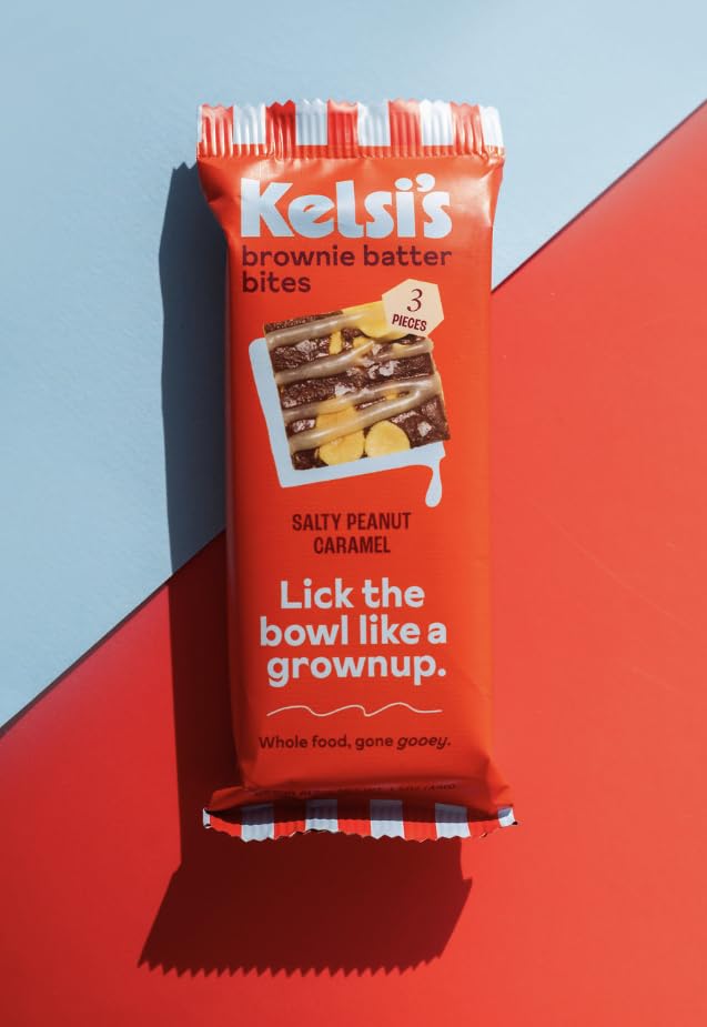 Kelsi's Brownie Batter Bites 8 x 1.5oz Dairy Free/Gluten Free Dessert/Soy Free Chocolate/Paleo Candy (Salty Peanut Caramel)