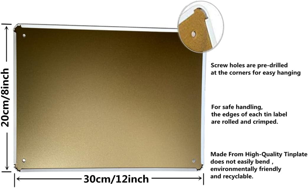 Funny Bar Signs For Home Bar Decor Bar Rules Tin Signs Vintage Happy Hour Sign Man Cave Decorations Coffee Pub Wall Art Poster 4 Pieces Metal Sign