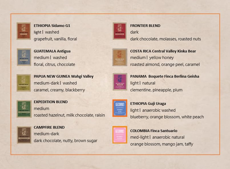 TRIBO COFFEE Single-Serve Portable Pour Over Drip Coffee - Discovery 3 Variety Gift Box | Includes 20 servings (2 of each type)