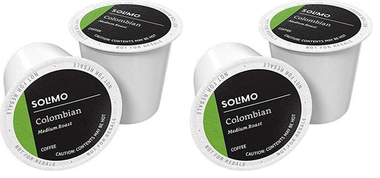 Amazon Brand - Solimo Medium Roast Coffee Pods, Colombian, Compatible with Keurig 2.0 K-Cup Brewers, 24 Count (Pack of 2)