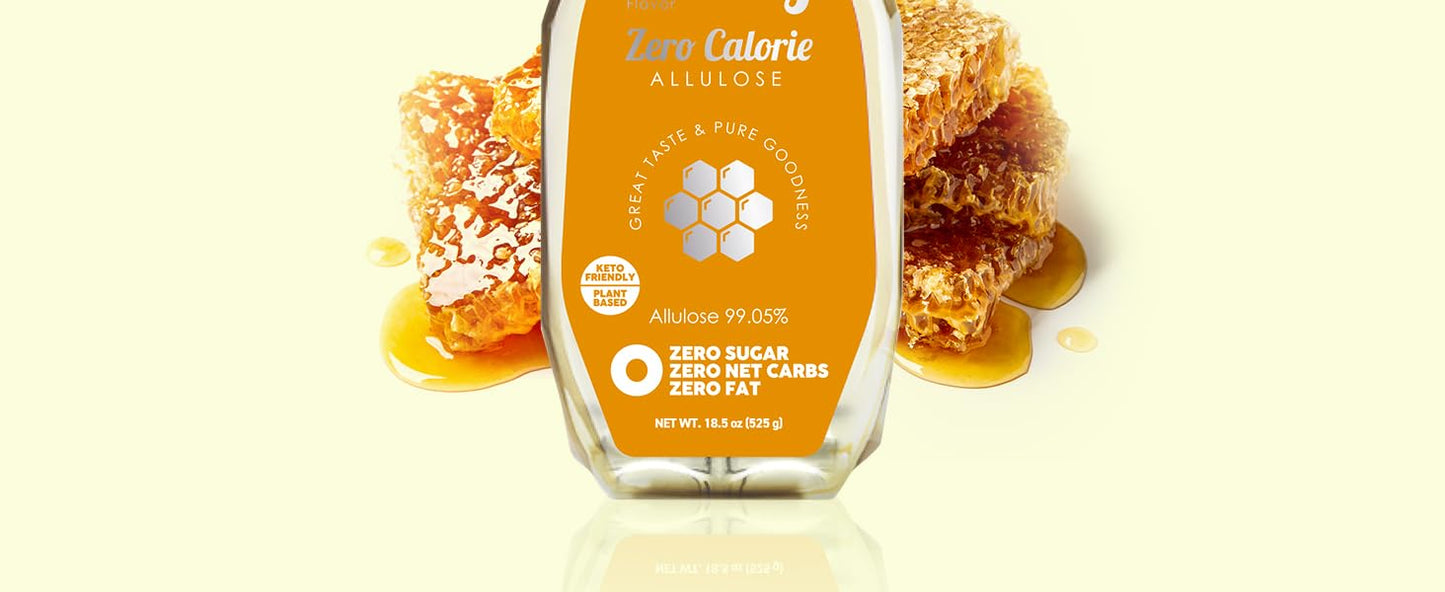 ALTist Allulose Syrup Sweetener – Zero Calorie Liquid Sugar Alternative, Keto, Vegan, Non-GMO, Plant-Based | 1:1 Sugar Replacement, No Net Carbs, Zero Fat, 17.7 fl oz - Honey