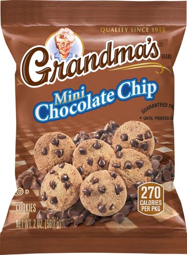 Grandma's Mini Chocolate Chip Cookies, 2 Ounce (Pack of 60)