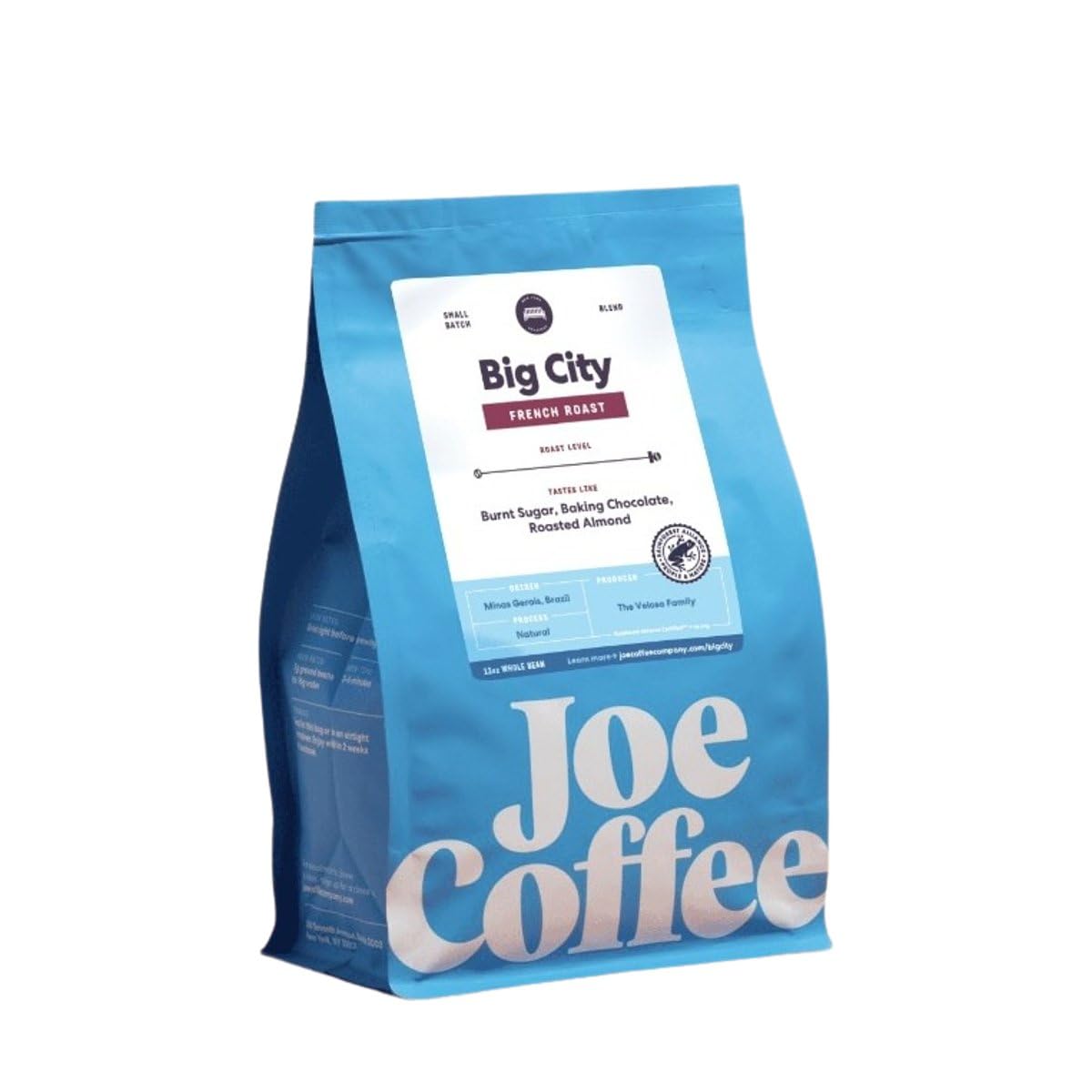 Big City - Roasted by Joe Coffee Company - Whole Bean Coffee - 2 Pound Bag