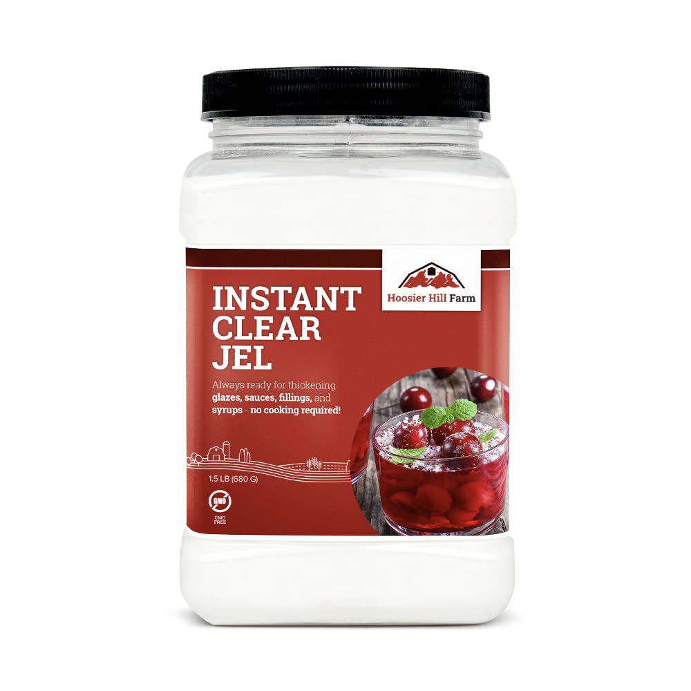 Hoosier Hill Farm Instant Clear Jel Thickening Powder, 1.5LB (Pack of 1)