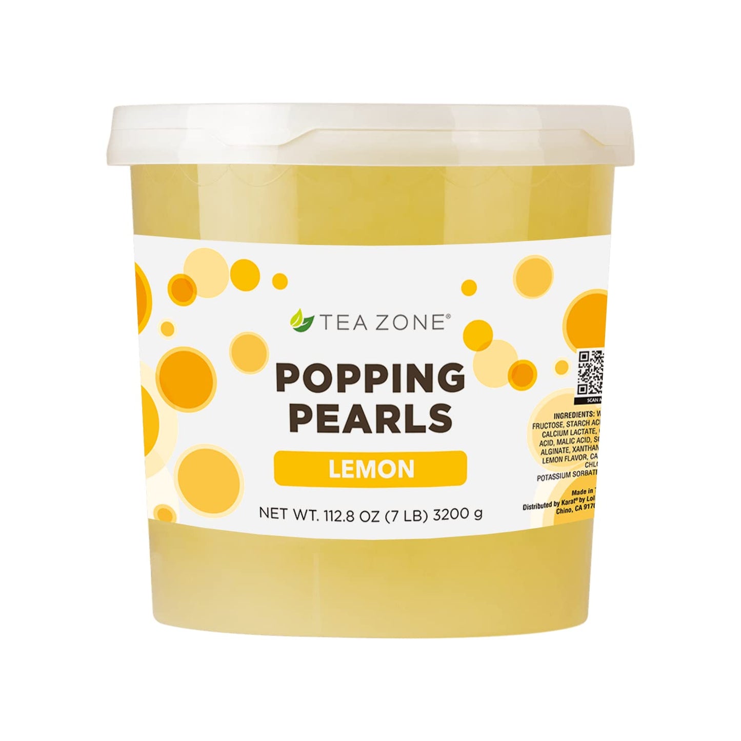 Tea Zone 7 lbs Lemon Popping Pearls