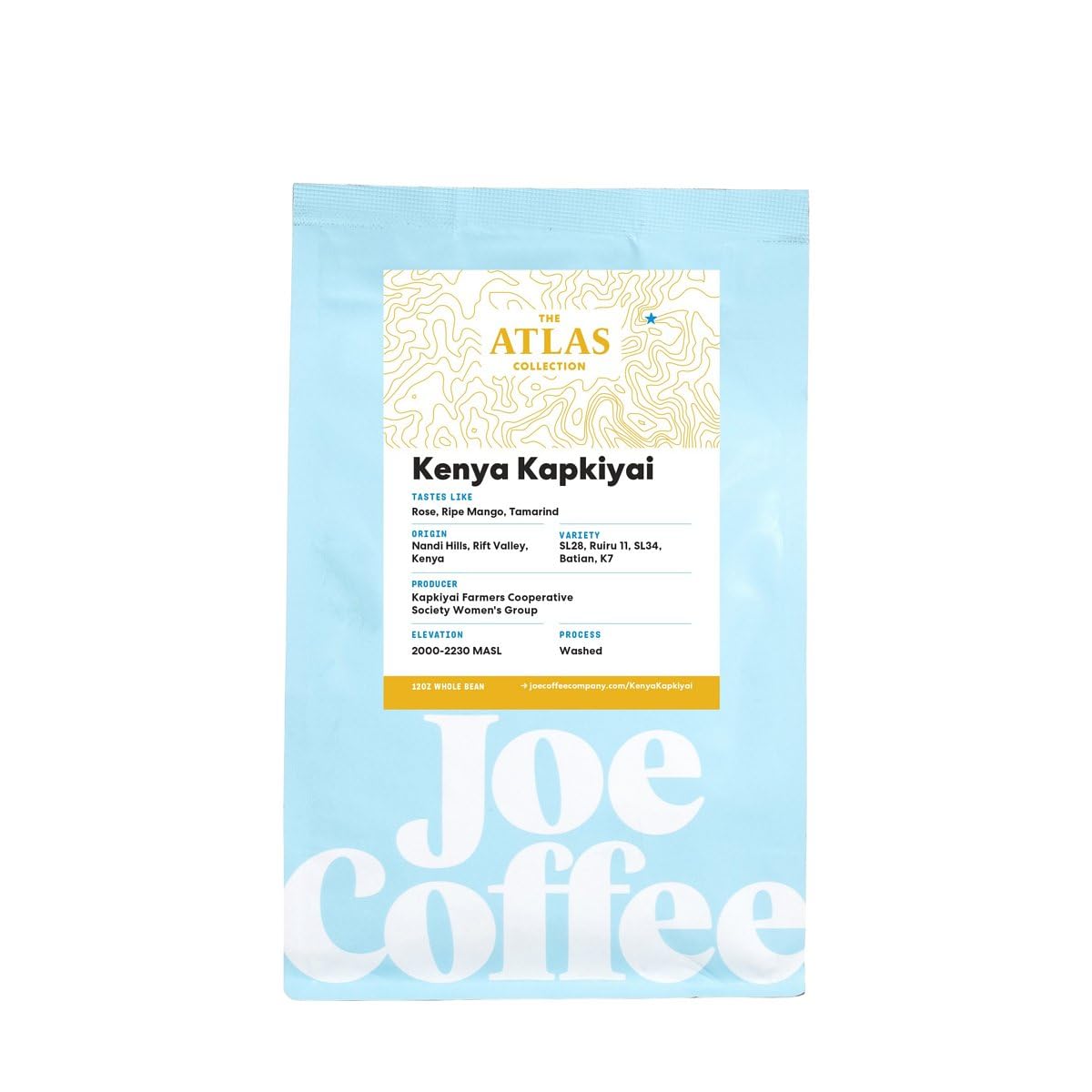 Kenya Kapkiyai - Roasted by Joe Coffee Company - Whole Bean Coffee - 2 Pound Bag