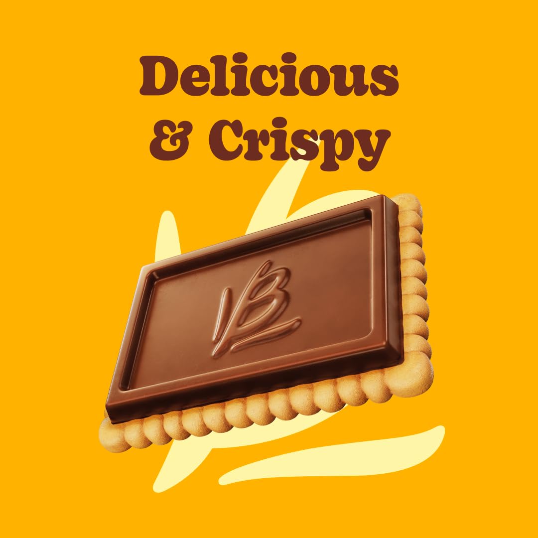 Bauducco Choco Biscuit Cookies, 25.3 oz (Pack of 120) - Crispy & Delicious Chocolate Cookies, Individually Wrapped for Snacks, Dessert & Lunch Boxes - 2 Cookies per Pack