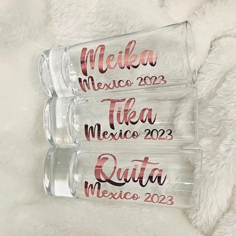 1 Pcs Custom Funny Shot Glasses Bulk Personalized Tall Shot Glasses with Text Custom Gift for Wedding Favors, Bachelorette Birthday Party Gifts,Party Favors Gifts