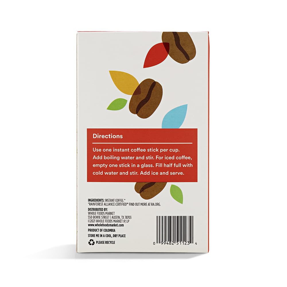 365 By Whole Foods Market,Espresso Single Serve Instant Coffee, 2.65 Ounce (Pack of 2)
