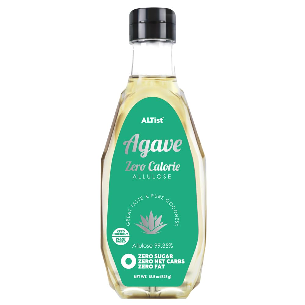 ALTist Allulose Syrup Sweetener – Zero Calorie Liquid Sugar Alternative, Keto, Vegan, Non-GMO, Plant-Based | 1:1 Sugar Replacement, No Net Carbs, Zero Fat, 17.7 fl oz - Agave