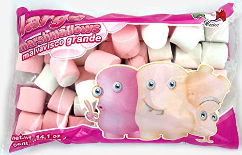 MDM LARGE PINK AND WHITE MARSHMALLOWS 14.1 OZ BAG