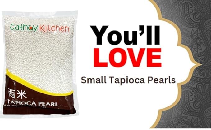 Sago Tapioca Pearls from Cassava | Best for Bubble Boba Milk Tea, Non-GMO Certified, Gluten-Free, Desserts Sago Ball, Soup, or Sauce Thickening 12 Oz Per Pack (3 Pack)