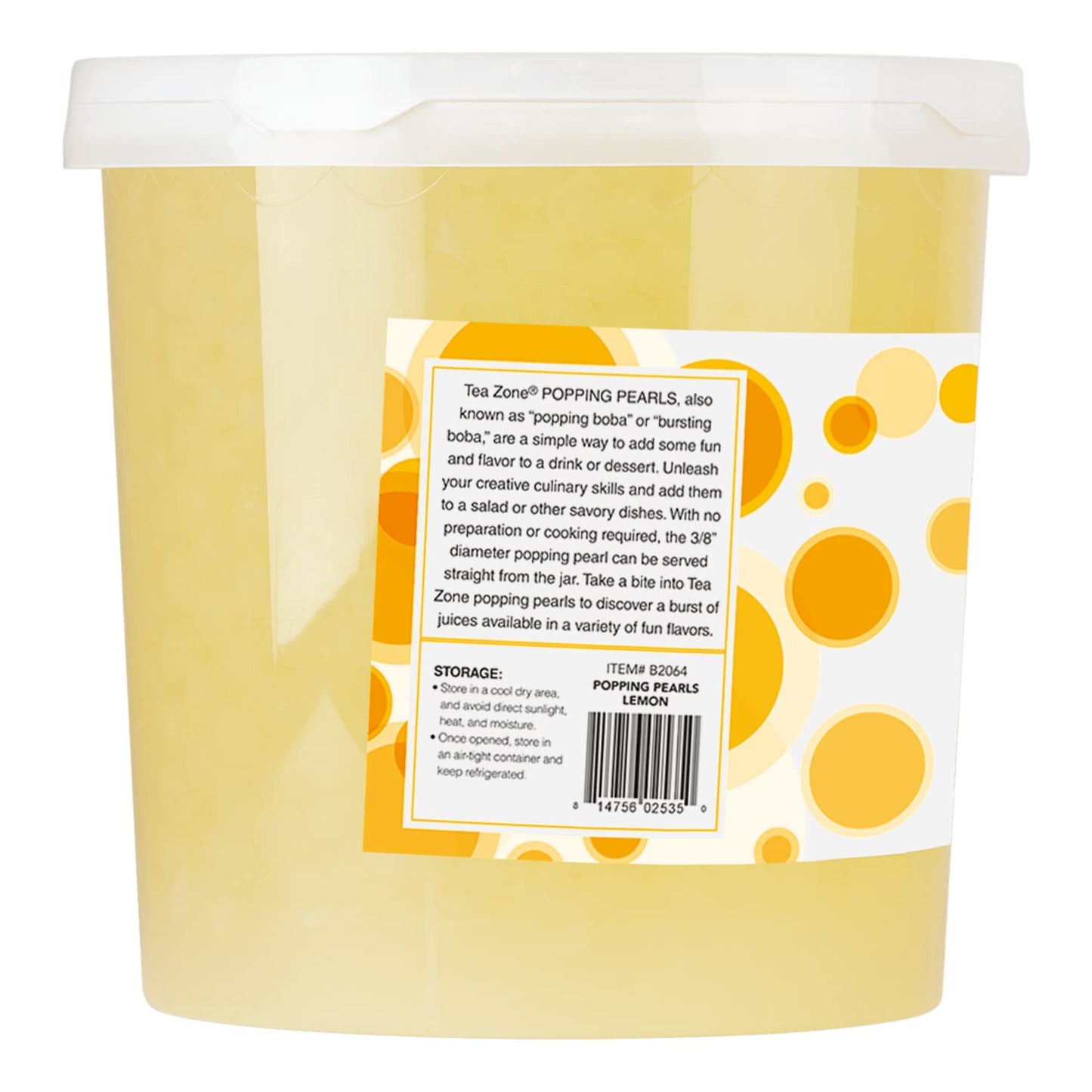 Tea Zone 7 lbs Lemon Popping Pearls