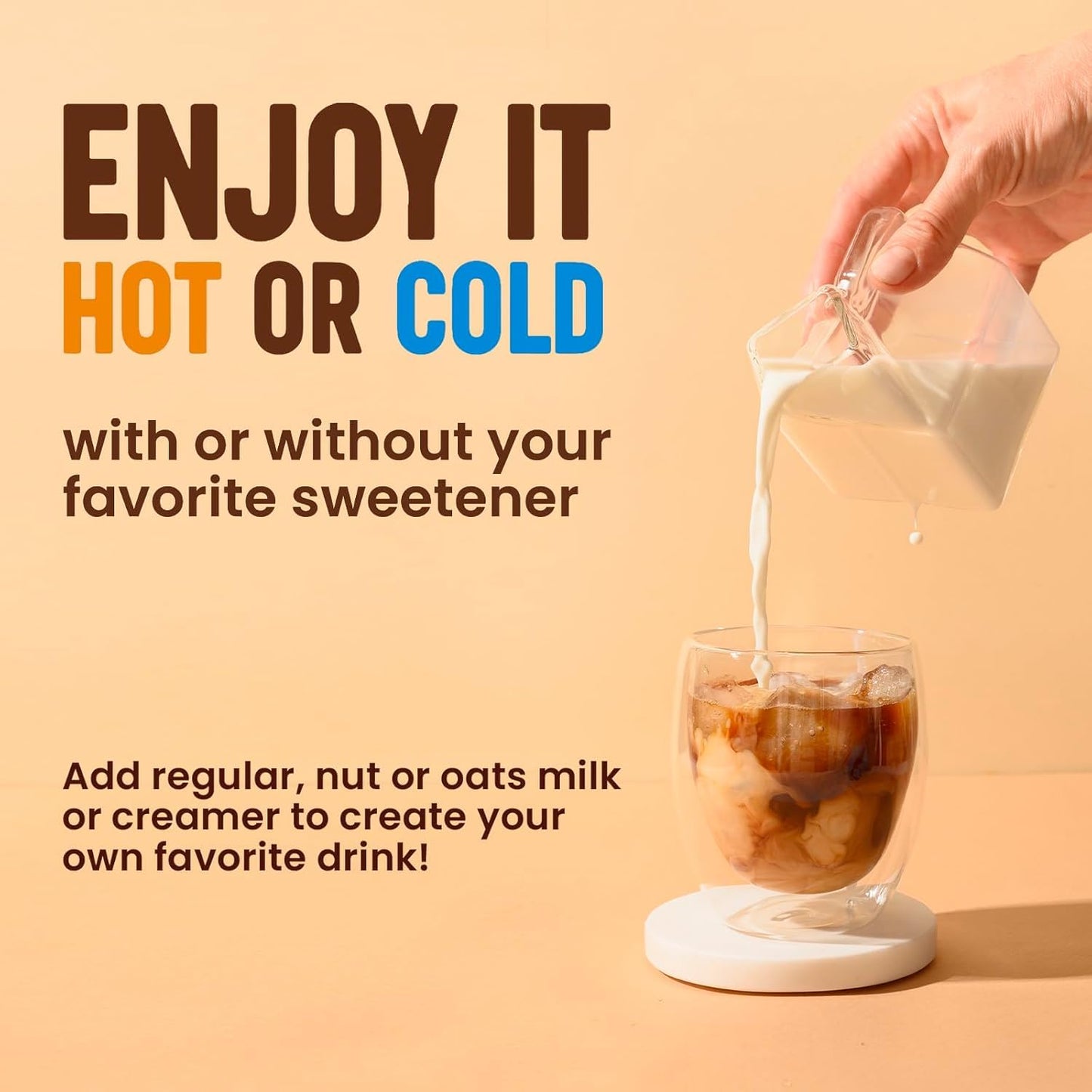 Immunity Mushroom Coffee (60 Servings) Mental Focus Plus Wellness Boost for Immune System Support - Chaga, Reishi & Vitamins C, D3, and Zinc, Mixed with Gourmet 100% Arabica Instant Coffee