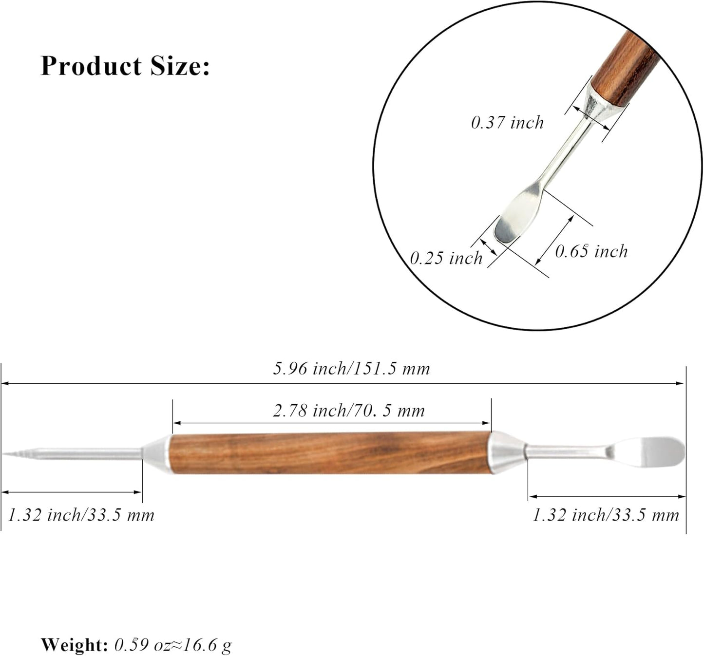 1 PCS Latte Art Pen Cinnamon Pen for Coffee,Barista Espresso Coffee Latte Art Tools Accessories for Coffee Bar Barista Make Creative Coffee Designs Decors,Stainless Steel Wood,LXLVOUEG