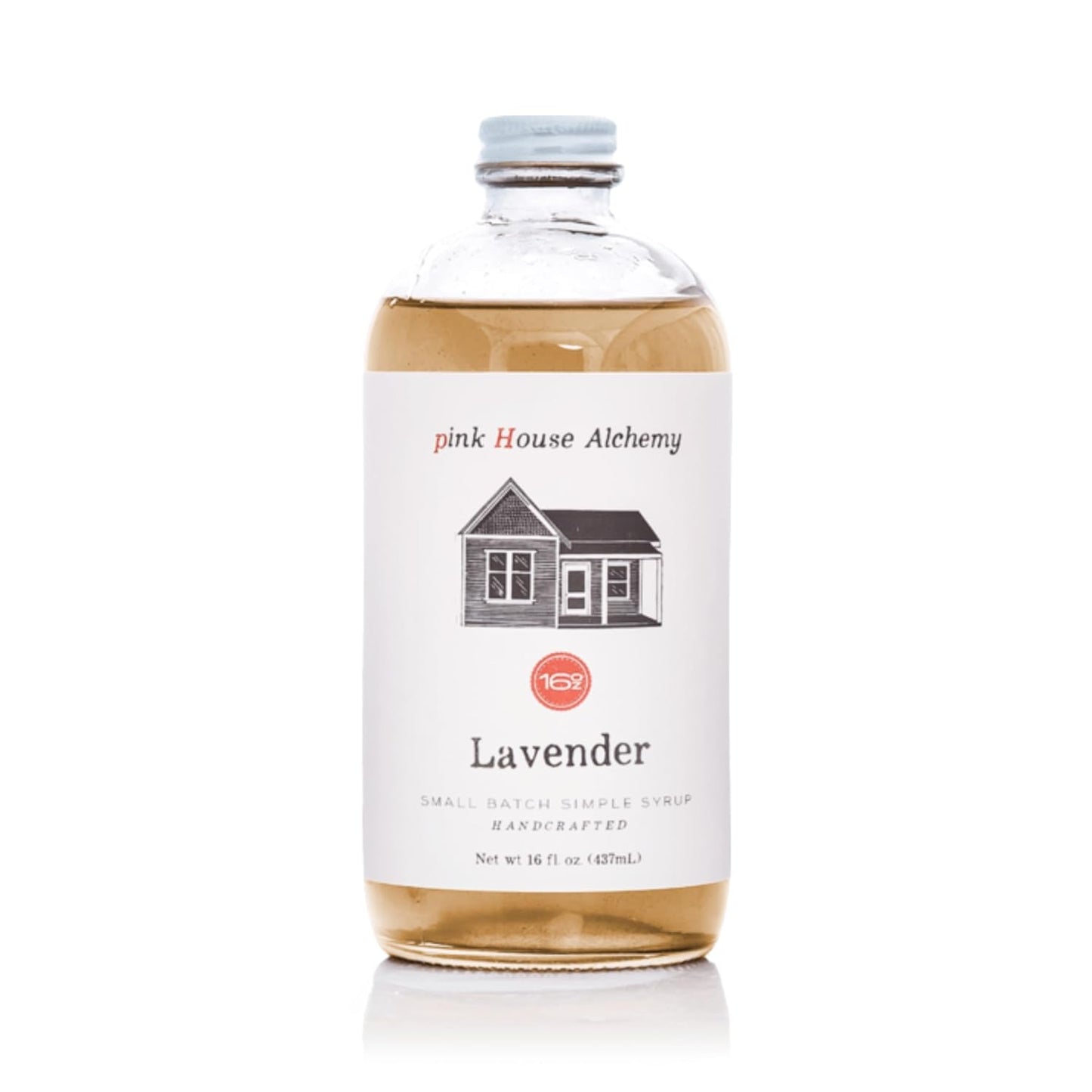Pink House Alchemy Lavender Simple Syrup – 16oz Bottle – Handcrafted All-Natural Mixer for Coffee, Cocktails, Soda, Lemonade, Tea & Baking – Gluten-Free, Non-GMO, Vegan, Small Batch (LAV 1)