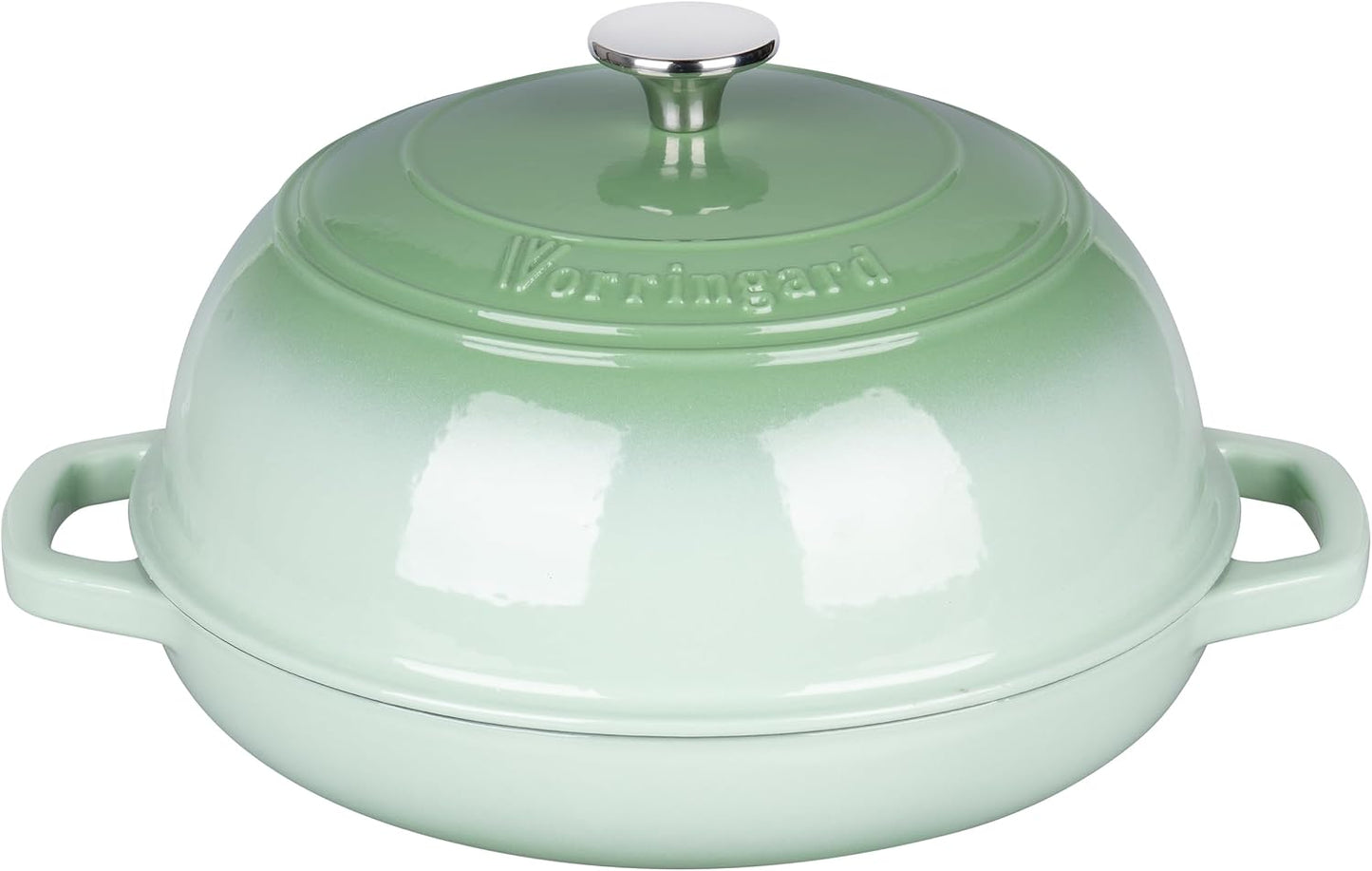 Enameled Cast Iron Dutch Oven Pot with Lid, Bread Oven for Sourdough Bread Baking, Dutch Ovens with Bread Proofing Basket& Baking Supplies Set, 6 Quart, Green