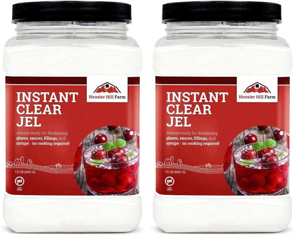 Hoosier Hill Farm Instant Clear Jel Thickening Powder, 1.5LB (Pack of 2)