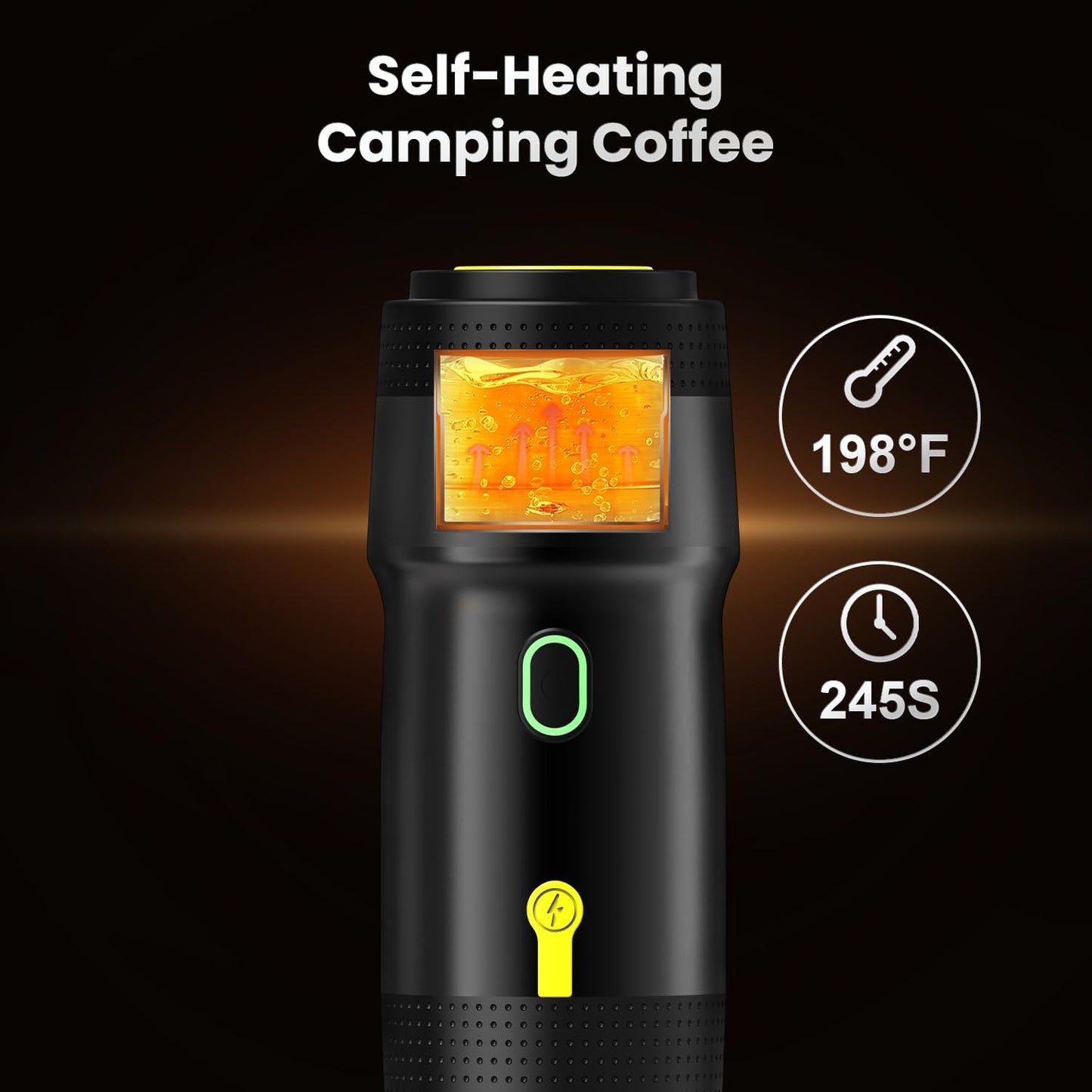 Portable Espresso Machine,3-in-1Portable Coffee Maker,20 Bar Mini Espresso Machine,Self-Heating Travel Espresso Maker Compatible with NS, DG Pods & Ground Coffee, for Camping Hiking,Office,RV