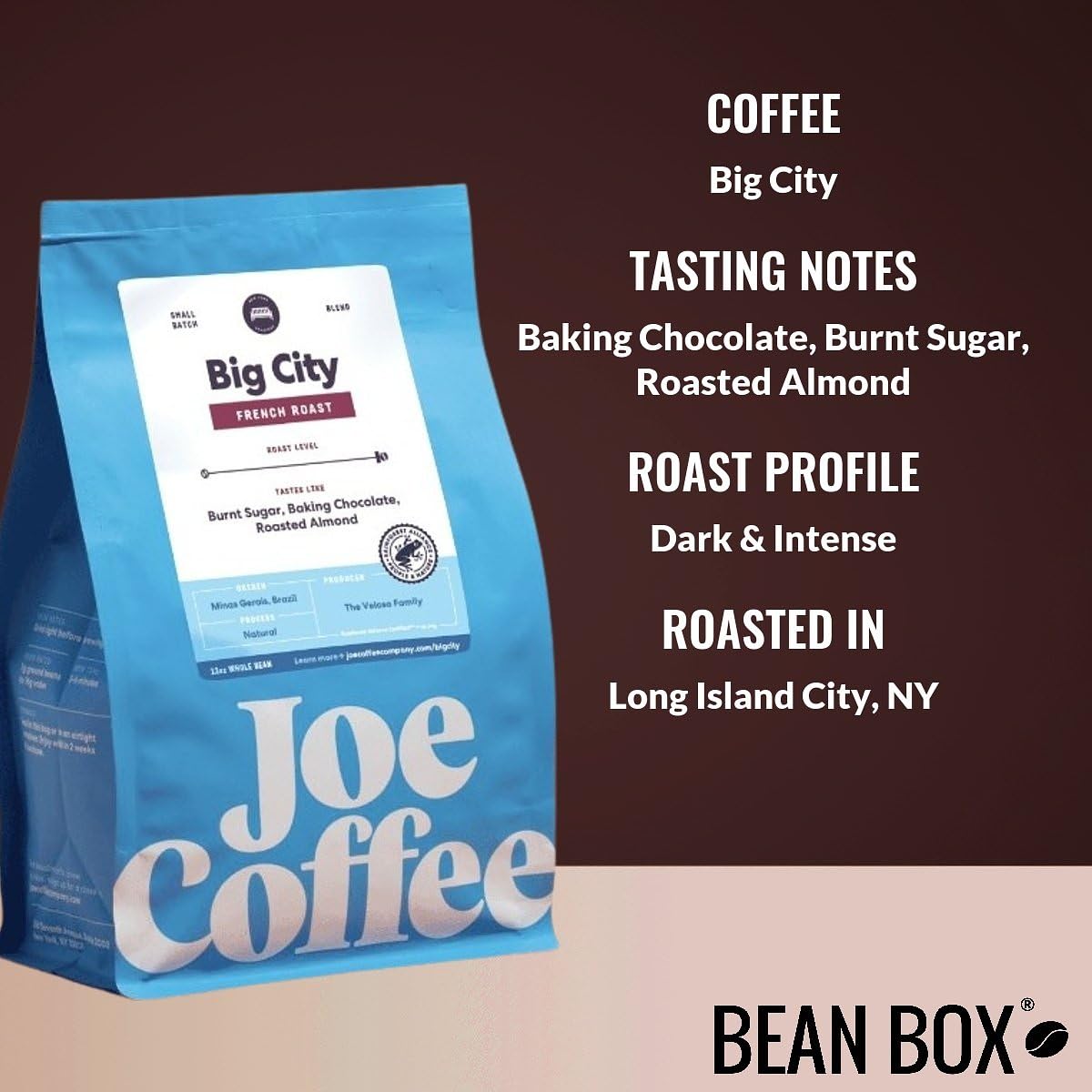 Bean Box New York Coffee Sampler, 2-Pack - Roasted by Joe Company, Gourmet Arabica Coffee, Variety Pack - Freshly Ground