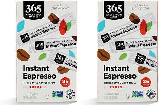 365 By Whole Foods Market,Espresso Single Serve Instant Coffee, 2.65 Ounce (Pack of 2)