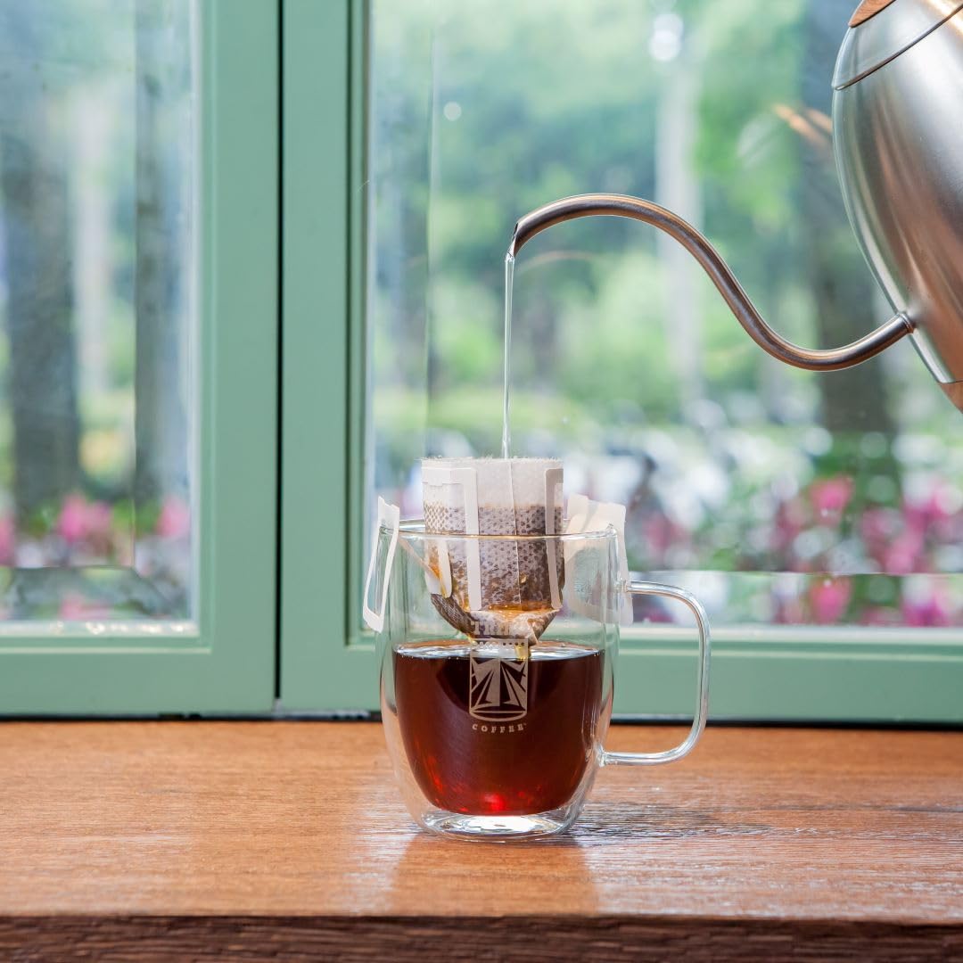 TRIBO COFFEE Single-Serve Portable Pour Over Drip Coffee - Fantastic Journey Variety Gift Box | Includes 30 servings - 15 types