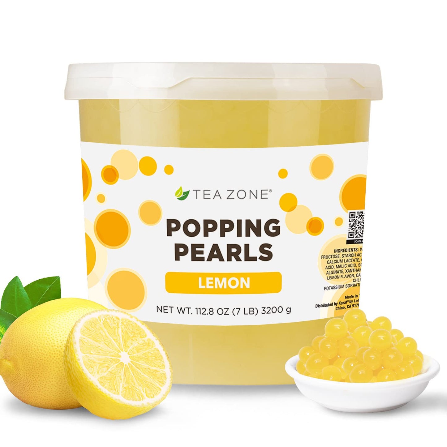 Tea Zone 7 lbs Lemon Popping Pearls