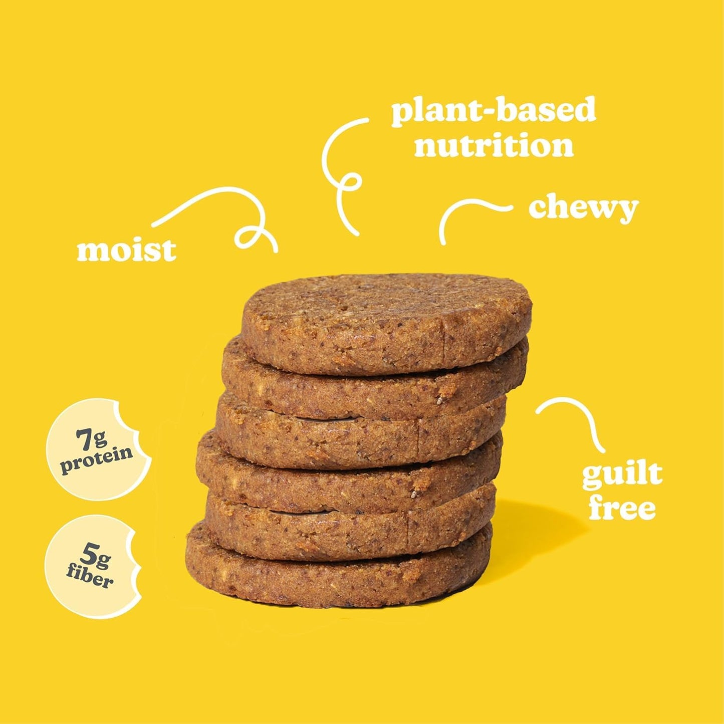 Love + Chew Superfood Soft Baked Cookies, Banana Bread Flavor, Plant Based Cookie Made With Almonds, Chia Seeds, & Bananas for Kids and Adults, Vegan Snacks, Gluten Free, Paleo, Non GMO, 10 Pack