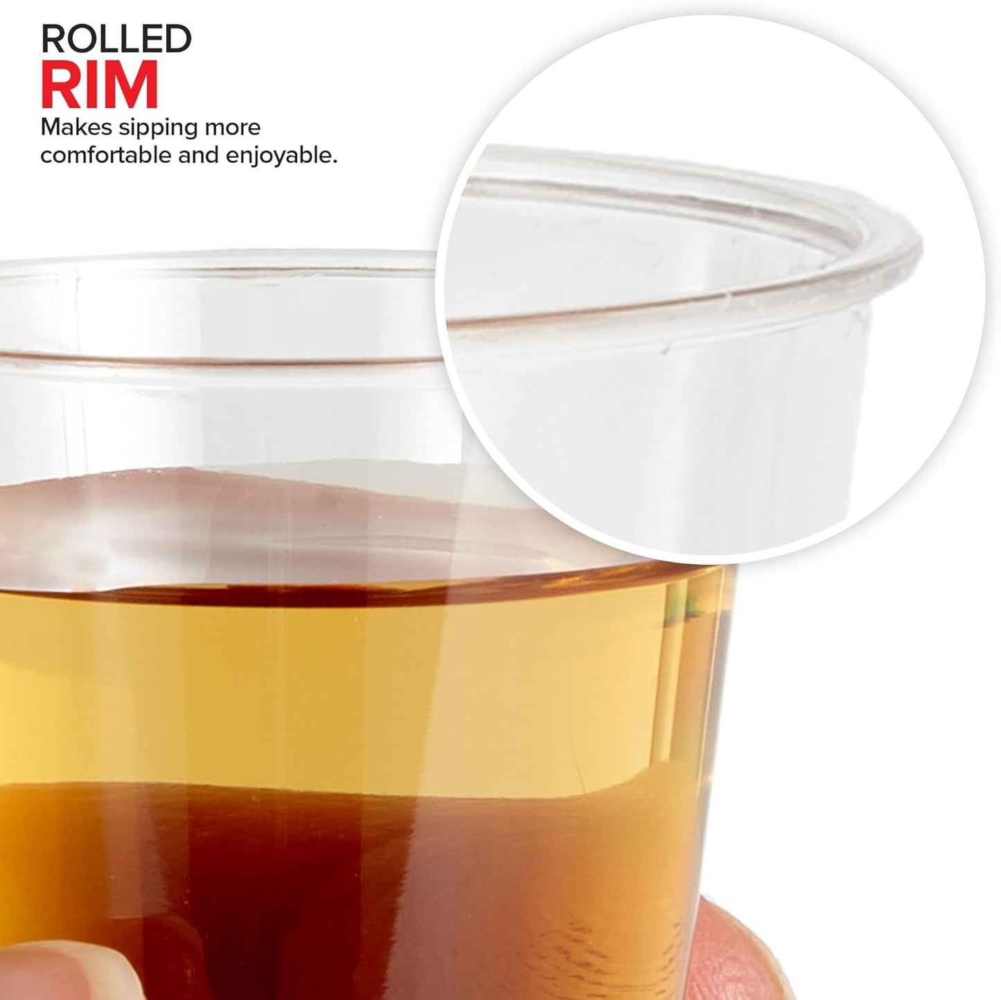 Stock Your Home 250 Mini Plastic Shot Glasses (1.5oz) Clear Disposable Cups for Jello Shots, Wine Tasting, Liquor, Whiskey, Pudding, Sample Cup for Halloween and Elegant Parties