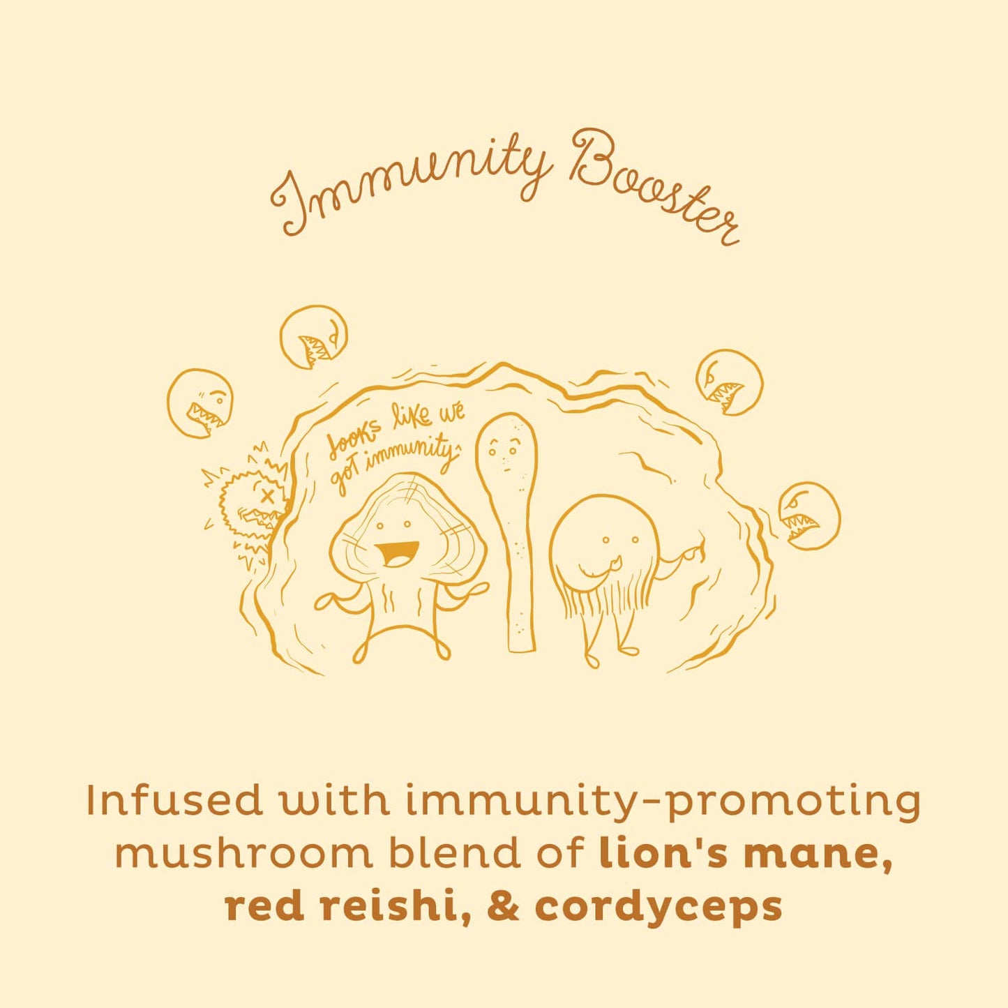 KOS Golden Mylk with Tumeric and Ginger, Organic Superfood Latte Powder, Adaptogen Mushroom Blend - Coffee Creamer, Dessert & Smoothie - Caffeine Free, Vegan, Dairy-Free, Gingerbread Chai, 28 Servings