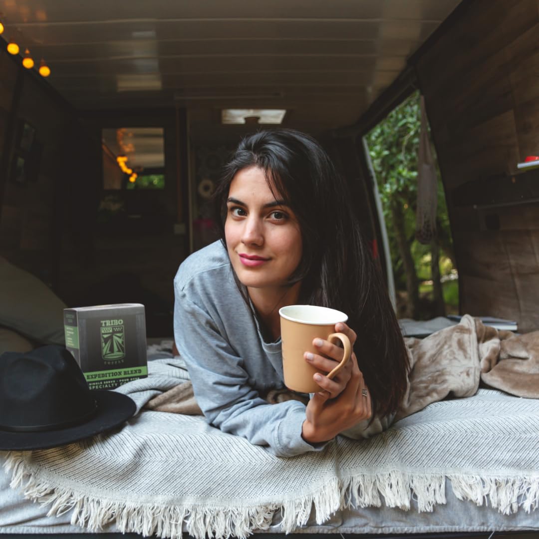 Tribo Coffee Single-Serve Portable Pour Over Drip Coffee - Expedition Blend - 10 Servings (Medium Roast)