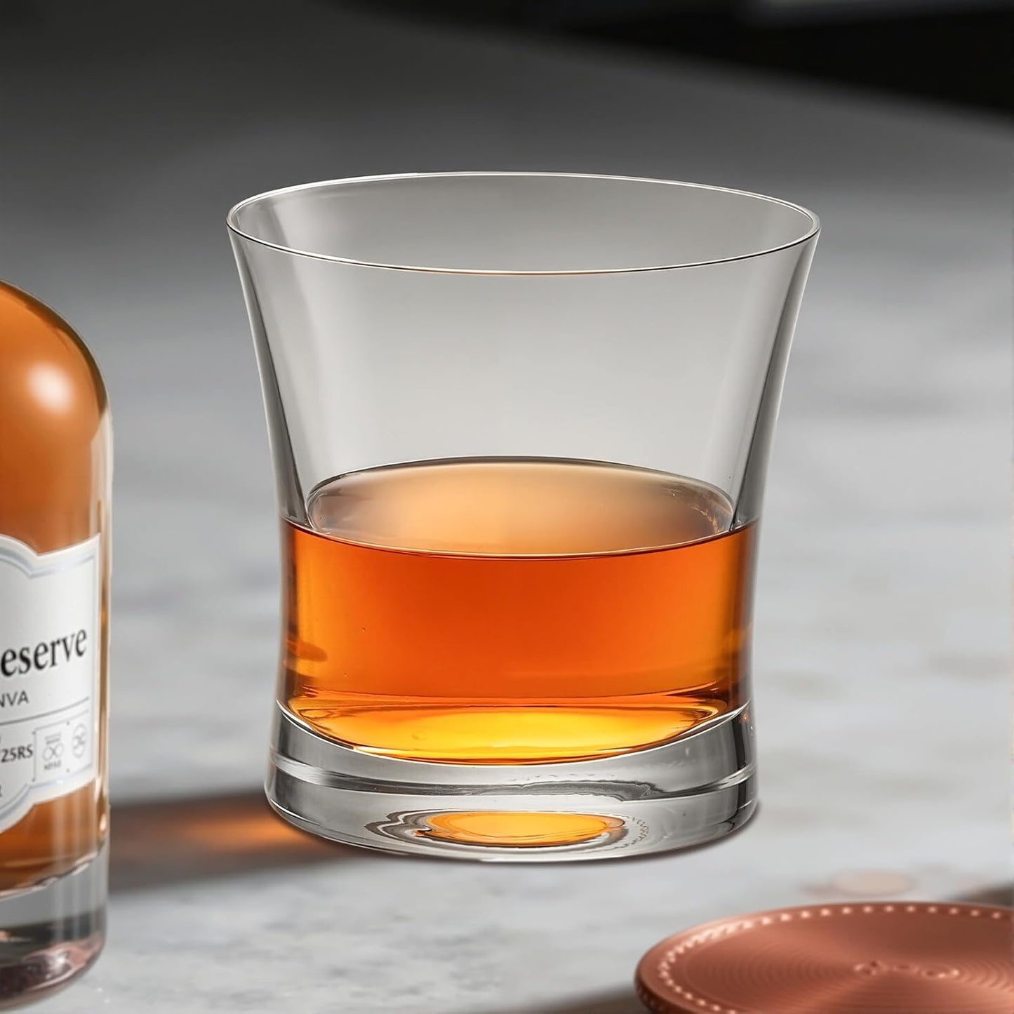 KAMMAK Shot Glasses Set of 2, 280ml/9.5oz Clear Espresso Shot Glass with Heavy Base for Bar Restaurants Home, Small Whiskey Shot Glass for Vodka, Whiskey, Tequila, Spirits & Liquors