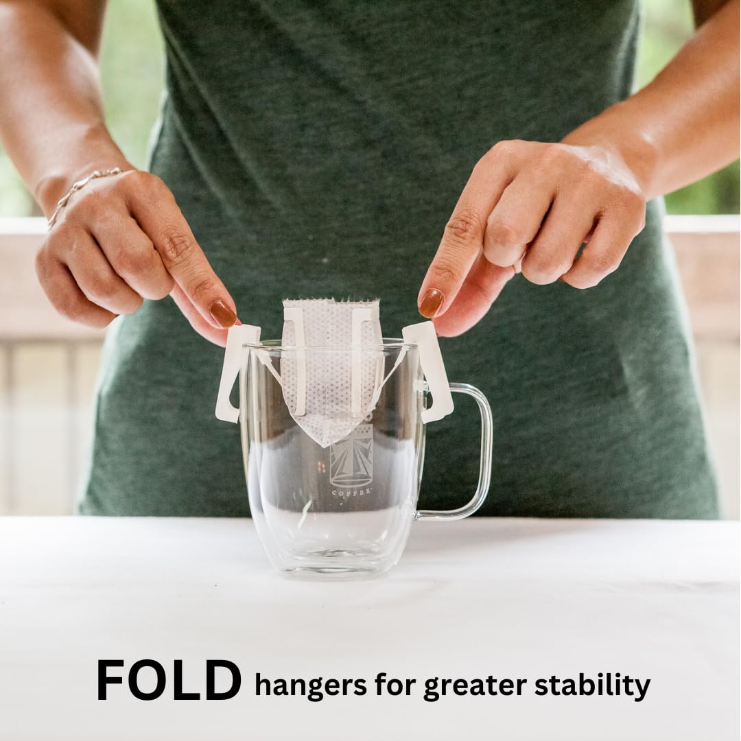 Tribo Coffee Single-Serve Portable Pour Over Drip Coffee - Frontier Blend - 10 Servings (Dark Roast)